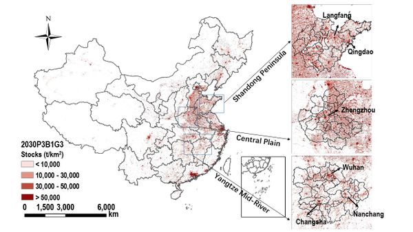 High spatial resolution mapping of steel resources accumulated above ground in mainland China: Past trends and future prospects